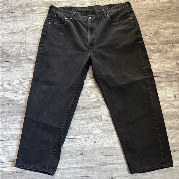550 Levi's Men's Relaxed Black Jeans - Picture 1 of 5
